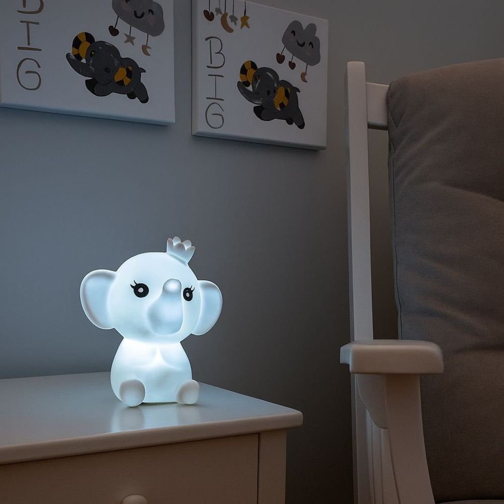 Lampara de noche diseño elefante, perfecta luz nocturna para el sueno de un bebe. - Imagen 2